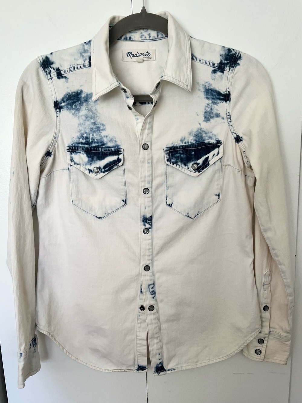 Madewell Limited Edition Indigo Dye Chambray Shirt Size XS